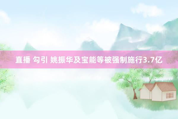 直播 勾引 姚振华及宝能等被强制施行3.7亿