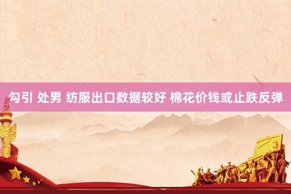勾引 处男 纺服出口数据较好 棉花价钱或止跌反弹