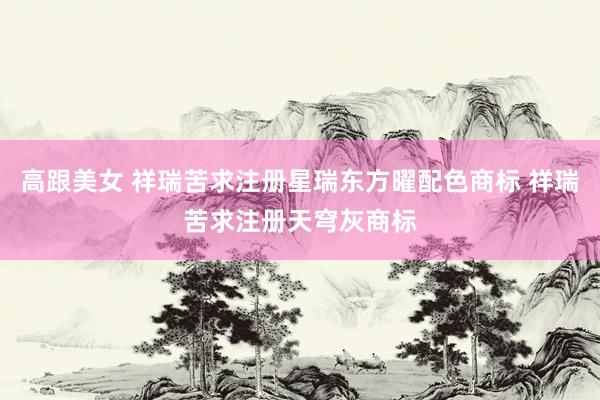 高跟美女 祥瑞苦求注册星瑞东方曜配色商标 祥瑞苦求注册天穹灰商标